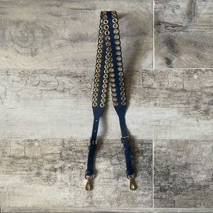 Michael Kors Guitar Strap Handbag Navy Blue